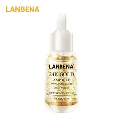 LANBENA 24 К Gold Anti-Aging ампулы сывороточная эссенция анти разглаживающий увлажняющий отбеливающий укрепляющий крем для лица тонких линий уход за