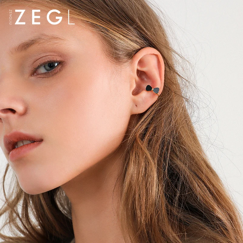 Женские серьги клипсы ZEGL Простые Модные без пирсинга|Серьги-клипсы| |