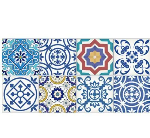 C014 1 рулон, 0,2x5 м, ретро мозаика, плитка, наклейка s, линия талии, настенная наклейка, обои для кухни, ванной, унитаза, водостойкая, домашний декор - Цвет: C014