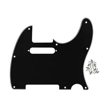 

NEW 3Ply American/Mexican Standard Tele Pickguard Black with Screws for TELE Style Guitar Parts Replacement