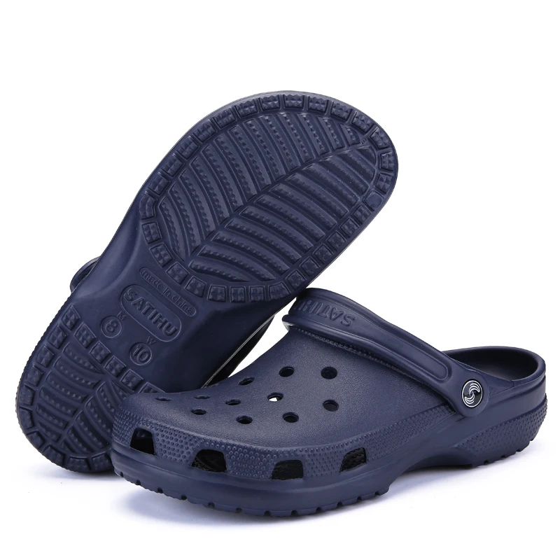 SERENE Brand New Man Croc Summer Casual Sandals Aqua Clog Slipper Ocean Beach Garden Shoes Hot Male Band Sandalias Swimming Shoe