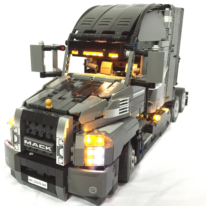 LED Light Kit  for lego Technic Series  42078 and 20076 the Mack AnthBig Truck Set  ( the car not included)