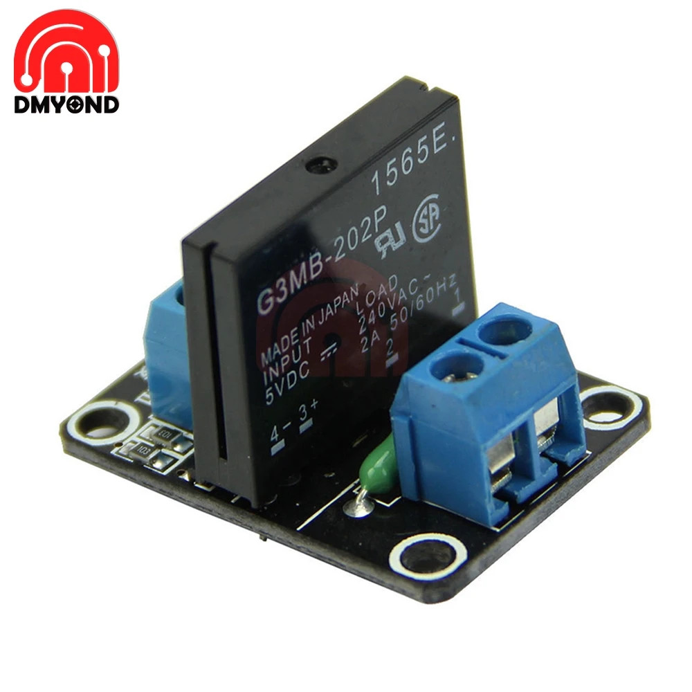 

G3MB-202P 5V DC 1CH 1 Channel Solid-State Relay Board Module For Arduino High Level Fuse For Arduino SSR G3MB-202P