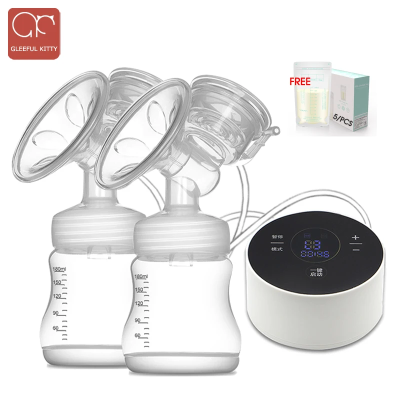 Buy 2018 Intelligent LCD Double bottle Electric breast