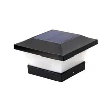 LED Solar Power Square Post Lights Waterproof Column Light for Outdoor Garden Garden Wall Lamp