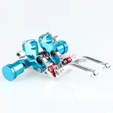 Cnc Motorcycle Handle Bars Brake Levers Clutch Aluminum Alloy Universal Blue MT-6572