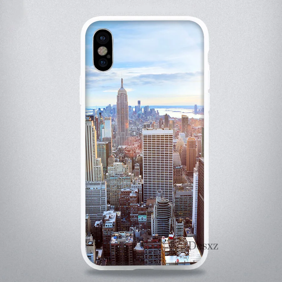 Чехол для телефона NYC Нью-Йорк городской пейзаж для iPhone 8 7 6 6S Plus iPhone 11 Pro X XS XR MAX 5 5S SE