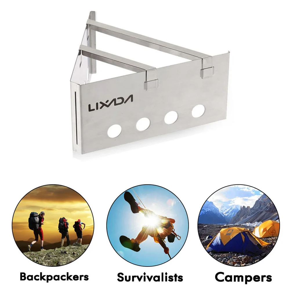 

Lixada Wood Stove Portable Stainless Steel Lightweight Wood Stove Outdoor Cooking Picnic Camping Backpacking Burner