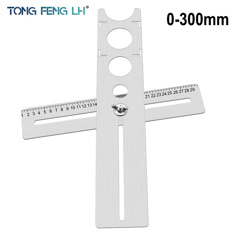 Нержавеющая сталь плитка отверстие локатор многоцелевой универсальный отверстие открытие удобный инструмент может отрегулировать