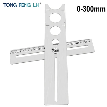 

Stainless steel tile hole locator multi-purpose universal hole opening convenient tool can adjust artifact