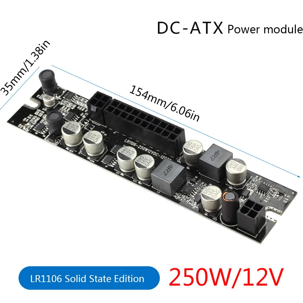 DC ATX PSU 12 в 250 Вт Pico ATX переключатель PSU 24pin MINI ITX DC для автомобиля ATX PC блок питания для компьютера