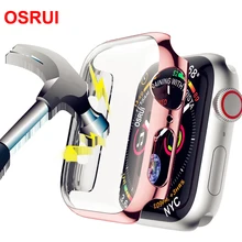 Чехол для apple watch 4 3 iwatch ремешок 42 мм 38 мм 44 мм/40 мм Защитная пленка для экрана Аксессуары для apple watch