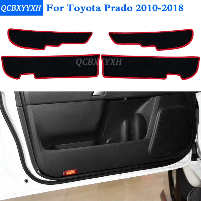 

2 Colors Car - Styling Protector Side Edge Protection Pad Protected Anti-kick Door Mats Cover For Toyota Prado 2010-2018