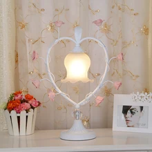 Празднование спальня прикроватный столик lightBohemia Роза трава Настольный светильник в форме сердца Свадебные ZL358