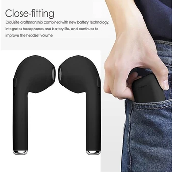 

HBQ i7S Small Cordless With Charging Case Fully Wireless Stereo Headset i8 tws Earbuds For Android and IOS