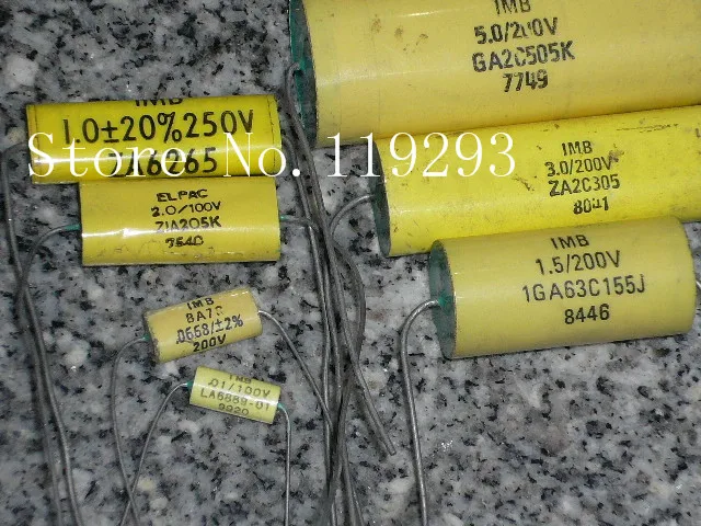 

[BELLA]Germany IMB film metallization 5UF200V speaker crossover top stock wholesale than Suren--10pcs/lot