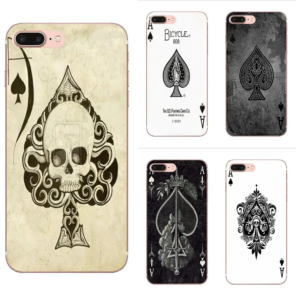 Защитный Poker Spades граффити для Galaxy A3 A5 A7 On5 On7 2015 2016 2017 Grand Alpha G850 Core2 Prime S2 I9082 |