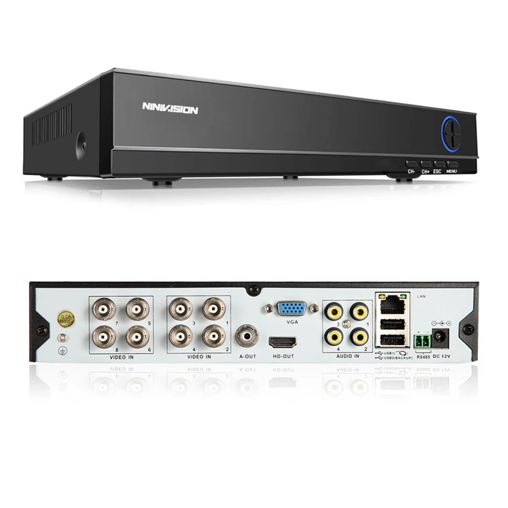Камера видеонаблюдения HD 8 каналов 4 МП AHD DVR шт. 40 м|dvr system|hd camera cctv4ch 1080p |