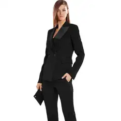 Для женщин Вечерние брюки костюмы осень бизнес формальный элегантный Для женщин костюм комплект Штаны офисные костюмы женские брюки