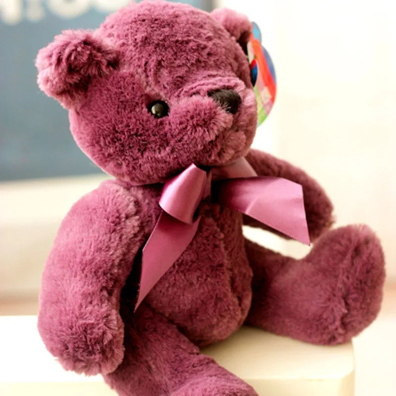 Stuffed e Plush Animais animais bonitos com bowknot boneca Atenção : Keep Away From Fire