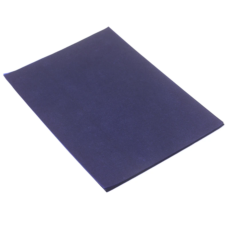 Горячая 100 шт синий A4 копия углеродная бумага для рисования калька многоразовая четкая калька аксессуары для рисования школьные офисные принадлежности