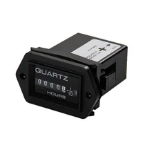 Mechanical Hour Meter Accumulate timer counter 99999 9 snap in Vehicle Boat Truck Motorcycle for generator