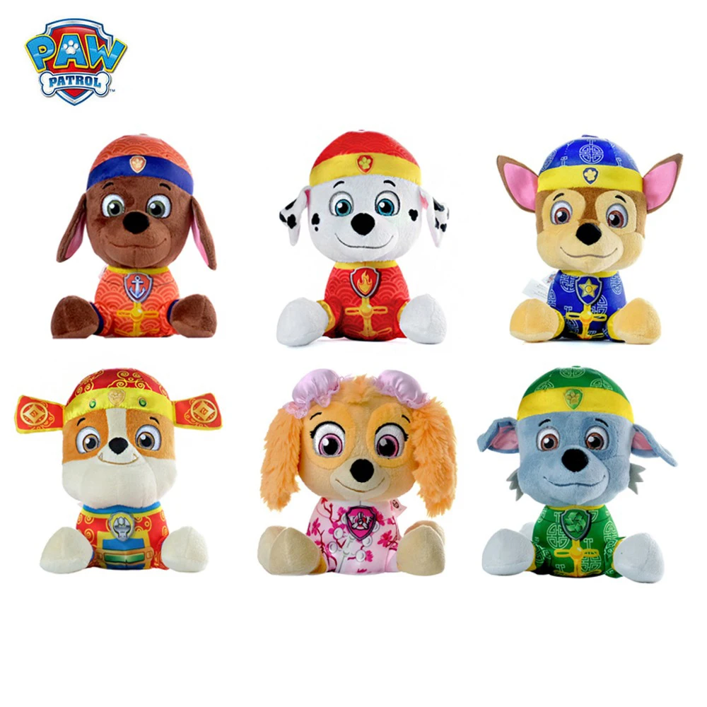 

Original 3/6pcs Paw Patrol Puppy Patrol Action Figure Plush Toys 18cm Anime Paw Patrols Zuma Chase Marshall Plush Doll Kid Gifts