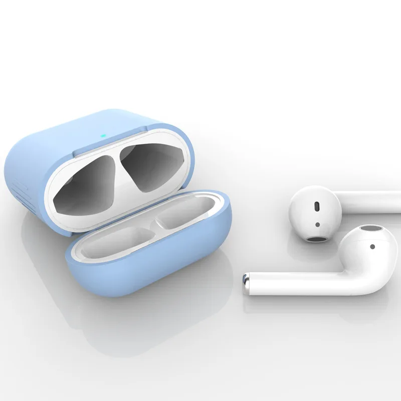 أبل AirPods سيليكون حقيبة للتخزين الجيل العالمي قطرة واقية شحن تخزين صناديق حالة السليم