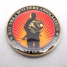 Пользовательский вызов низкая цена монеты Американский темно-синий значок монеты горячие продажи на заказ цвет монета Фабричный выход металлические монеты эпоксидный значок