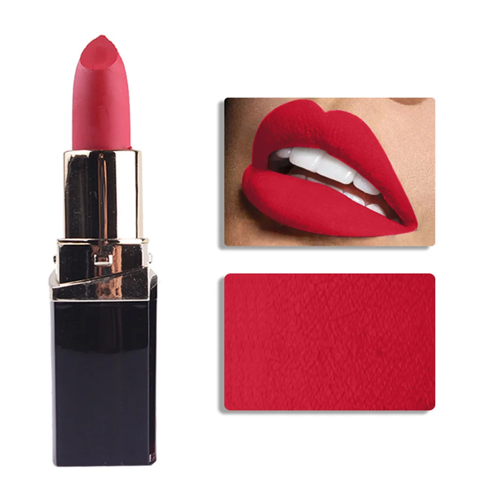 

Matte Lipstick Waterproof Long Lasting Lips Moisturizing Easy To Wear Makeup Lip Sticks Gloss Nude Lipsticks For Women Cosmetic