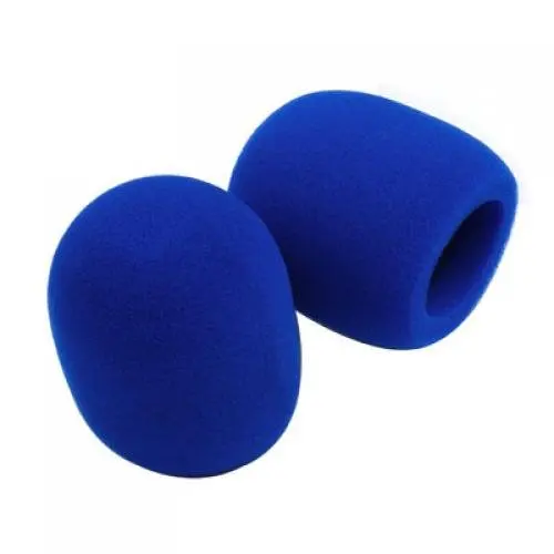 

New Hot 2 pcs blue foam microphone