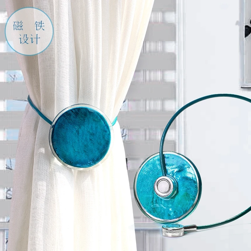 Round shell Curtains Tieback Holder Curtains Buckle Clips
