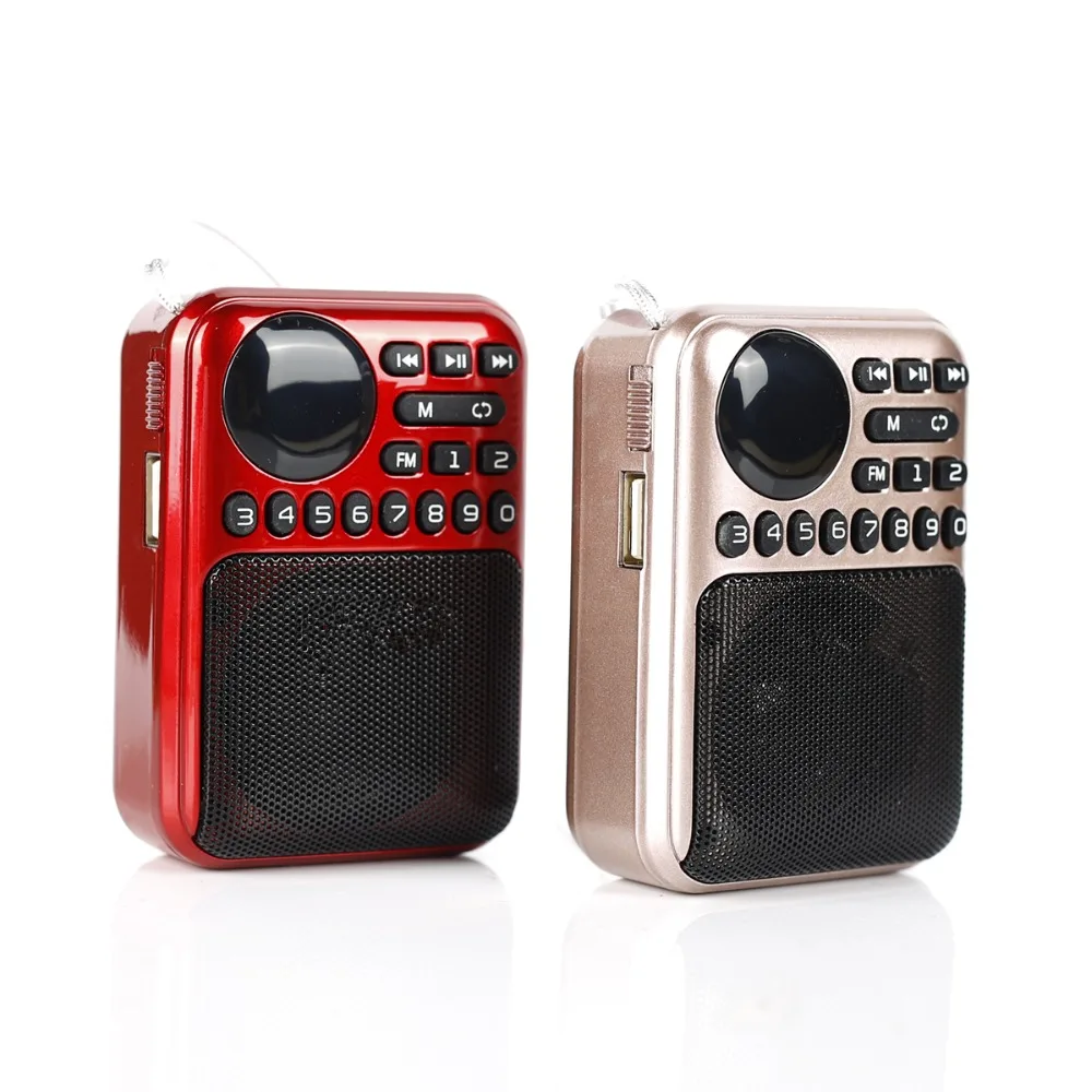 

C-857 Portable Mini FM Radio Speaker Music Player TF Card USB For PC iPod Phone with LED Display outdoor Dancing mp3 HiFi