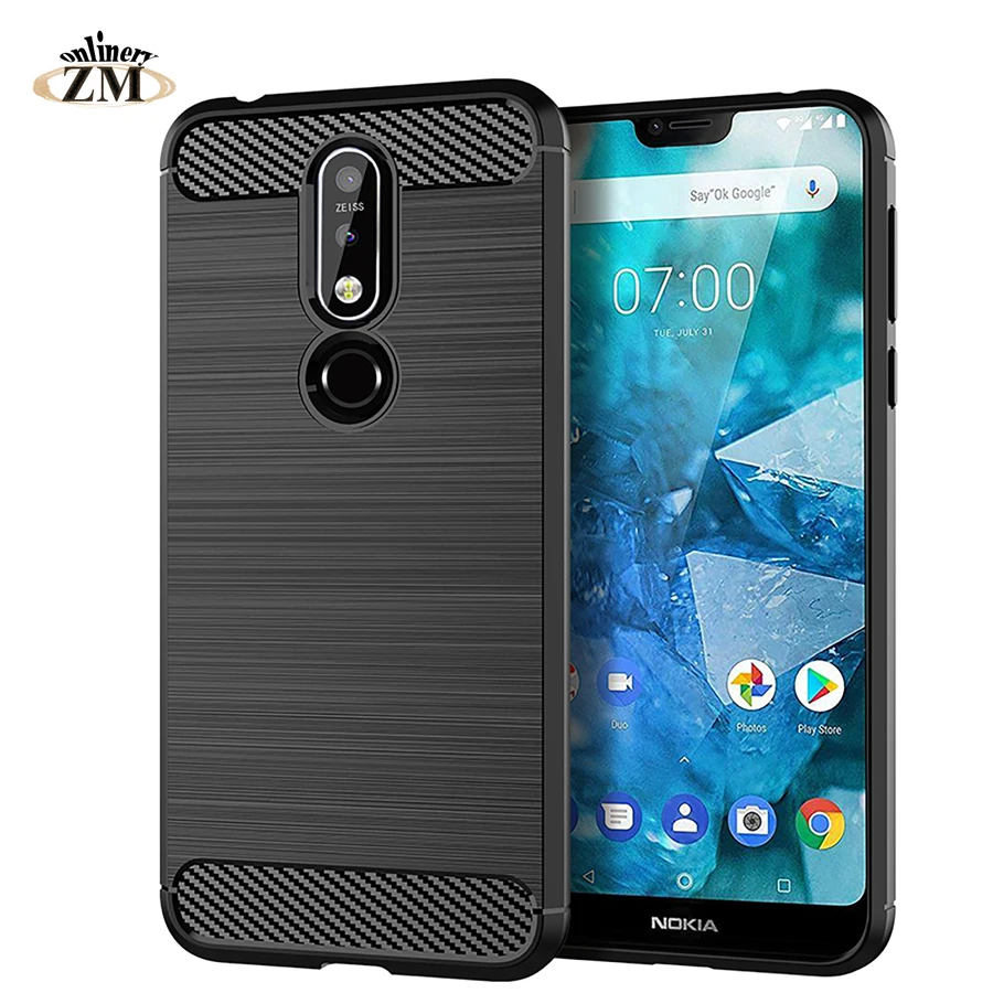 

Ultra Thin Cases For Nokia 2.1 3.1 5.1 6.1 7.1 7 plus Case Silicone Carbon Fiber Cover For nokia 7 6 5 8 8.1 9 2 3 2V cases