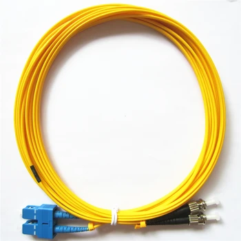 

Factory direct sale Telecom Grade quality 3m SC/UPC to ST/UPC Duplex OS1 Single Mode PVC (OFNR) 3.0mm Fiber Optic Patch Cable