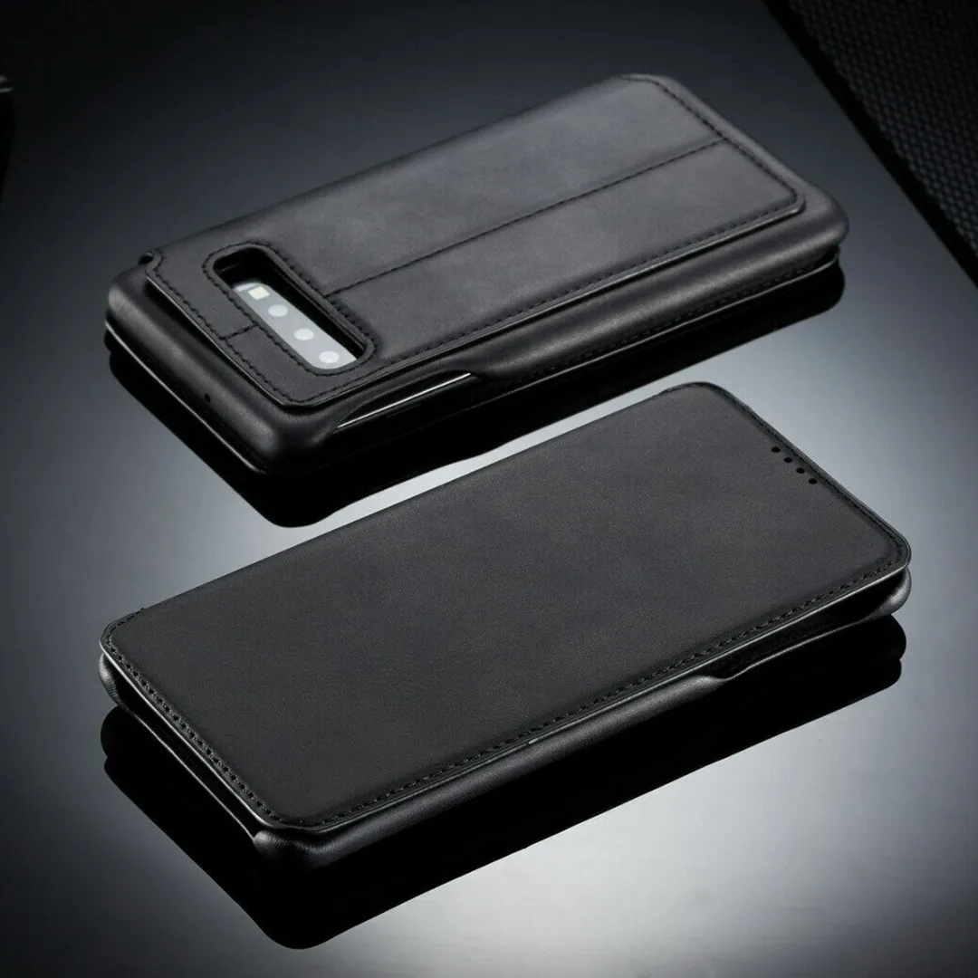 Luxury Leather Phone Case Capa For Samsung Galaxy S10E S10 Plus Flip Stand Leather Wallet Card Cover For Galaxy S10E S10 Plus
