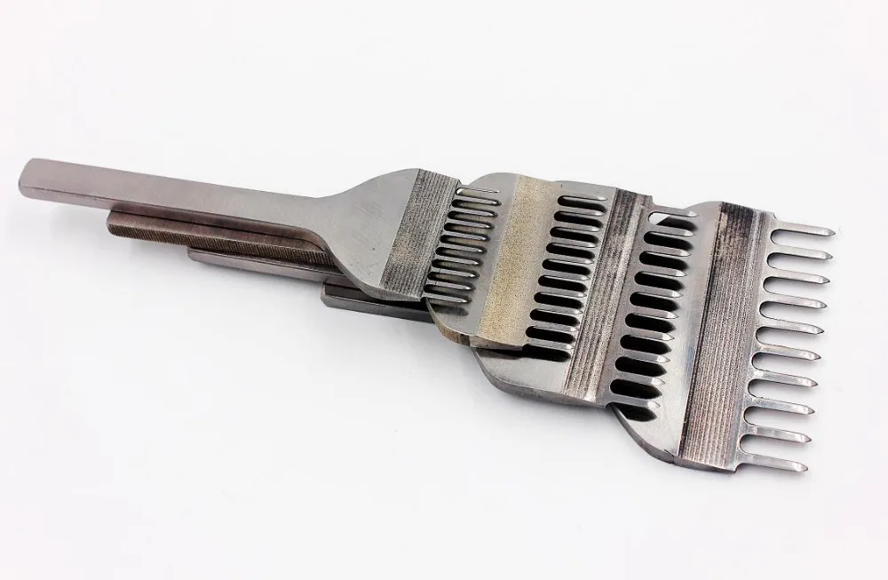 

Leather Craft Hand Hole Punches Stitching Punch 10 Prong Leather Hole Tool 3 4 5 6MM drilling crafts hardware