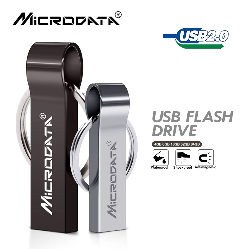 Microdata USB флешка USB 2,0 64 Гб быстрая скорость ручка привода флэш-накопитель 8 ГБ 16 ГБ 32 ГБ мини USB палка Творческий флешки