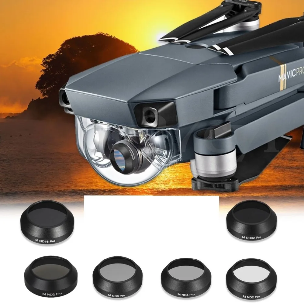 6pcs lens filter MCUV ND2 ND4 ND8 ND16 ND32 filter kit For DJI MAVIC Pro Flight Dronein Camera