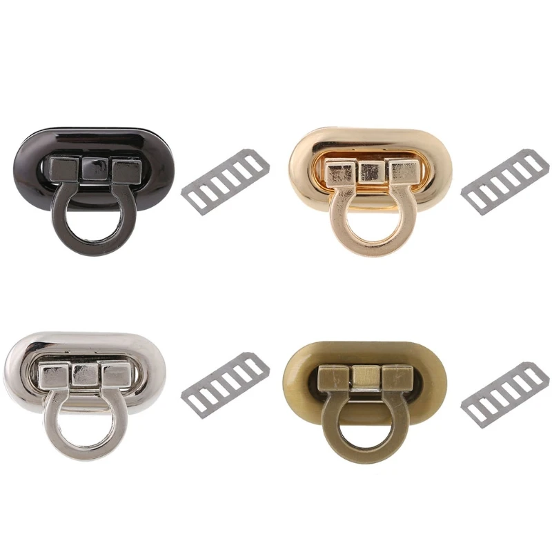 THINKTHENDONew Metal Clasp Turn Lock Twist Lock for DIY Handbag Craft Bag Purse Hardware THINKTHENDONew Metal Clasp Turn Lock Twist Lock for DIY Handbag Craft Bag Purse Hardware