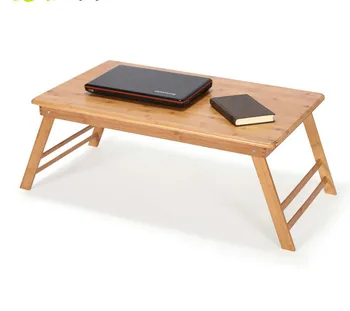 

Computer Desk Office home Furniture bamboo folding table for laptop notebook desk soporte notebook portable 70*37 CM