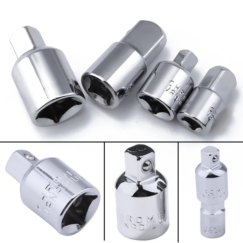 4pcs/set Socket Adapter Reducer 1/2" 1/4" 3/8" Ratchet Socket Converter