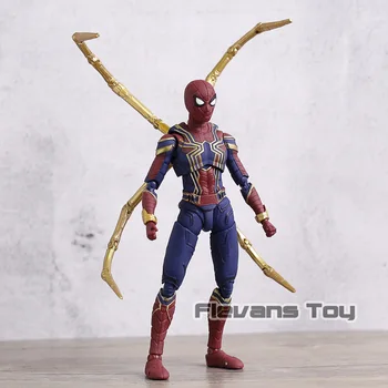 

Avengers Infinity War Iron Spider PVC Action Figure Toy Spider Man Movable Model Birthday Gift for Children
