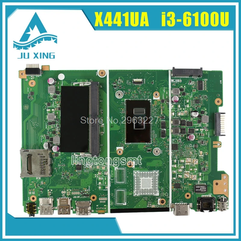 X441UA материнская плата i3 6100U для For Asus X441U ноутбука тест 100% OKinterface недоступен только