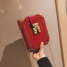 Новинка, Классическая Мини женская сумка в коробке, Chian, сумка через плечо, клатч, сумочка, сумка для мобильного телефона из искусственной кожи, сумка через плечо, 386