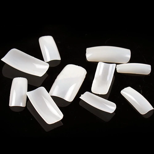 

100Pcs French Full Cover Acrylic False Fake Nail Art Tips with Storage Box