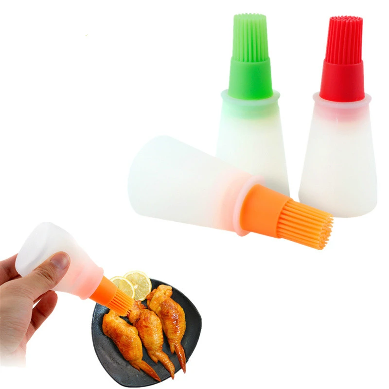 

1 piece Silicone Oil Brush Baking Brush Liquid Pen Cake Brush Barbecue Appliances Safety Barbecue Brush Butter Bakery