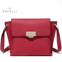 BAFELLI женская сумка через плечо, Новое поступление, разделенная кожа, сумка через плечо, красная сумка, bolso mujer