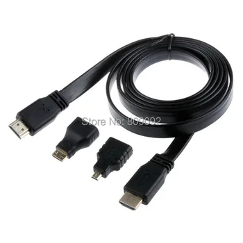 

3in1 HDMI to HDMI / Mini HDMI / Micro HDMI Adaptor Cable Kit HD for Tablet PC TV