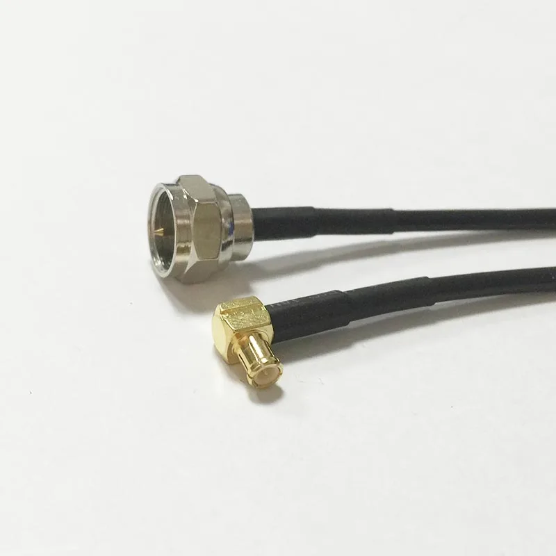 Новый F штекер к MCX Mlale разъем с прямым углом RG174 кабель Pigtail 20 см 8 &quotадаптер|plug